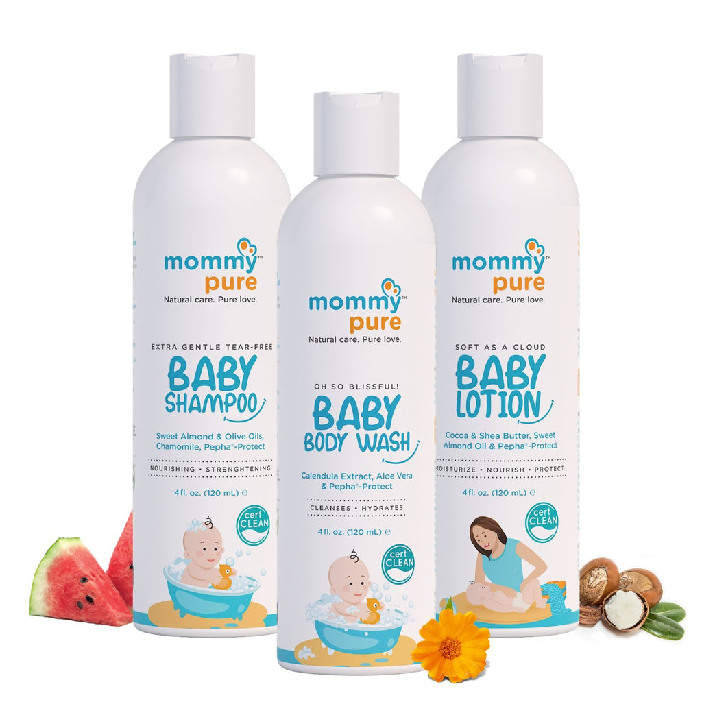 natural Baby Shampoo 120 ml, Natural Baby body wash 120 ml, Natural baby Lotion 120 ml 
