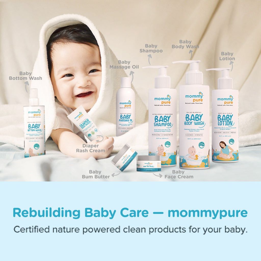 Mommy pure baby Products ranges, All Natural Baby Products, Organic and non Alcoholic and non toxic Baby products range  Made in india by Mommypure