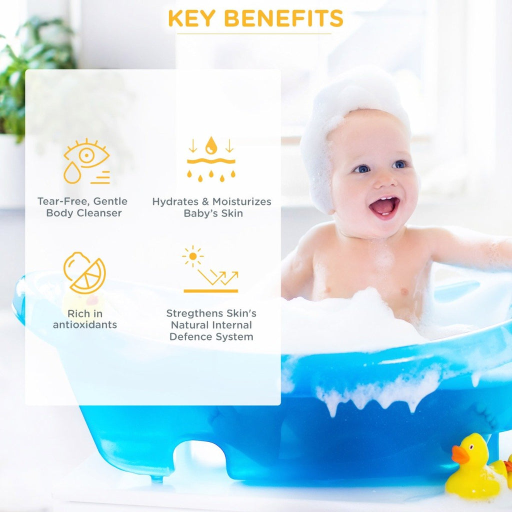 Key Benefits of Baby Body Wash,Natural Baby Body Wash , organic baby body wash, mommypure Baby body wash 120 ml