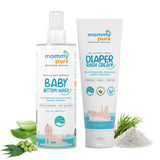 Natural Diaper Rash Cream, Baby Bottom Wash Combo products