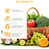 Key benefits of Mommy Pure Fruit and Vegitable wash, Natural Fruit and vegitable wash, Organic Non toxic and safe vegitable and Fruit wash