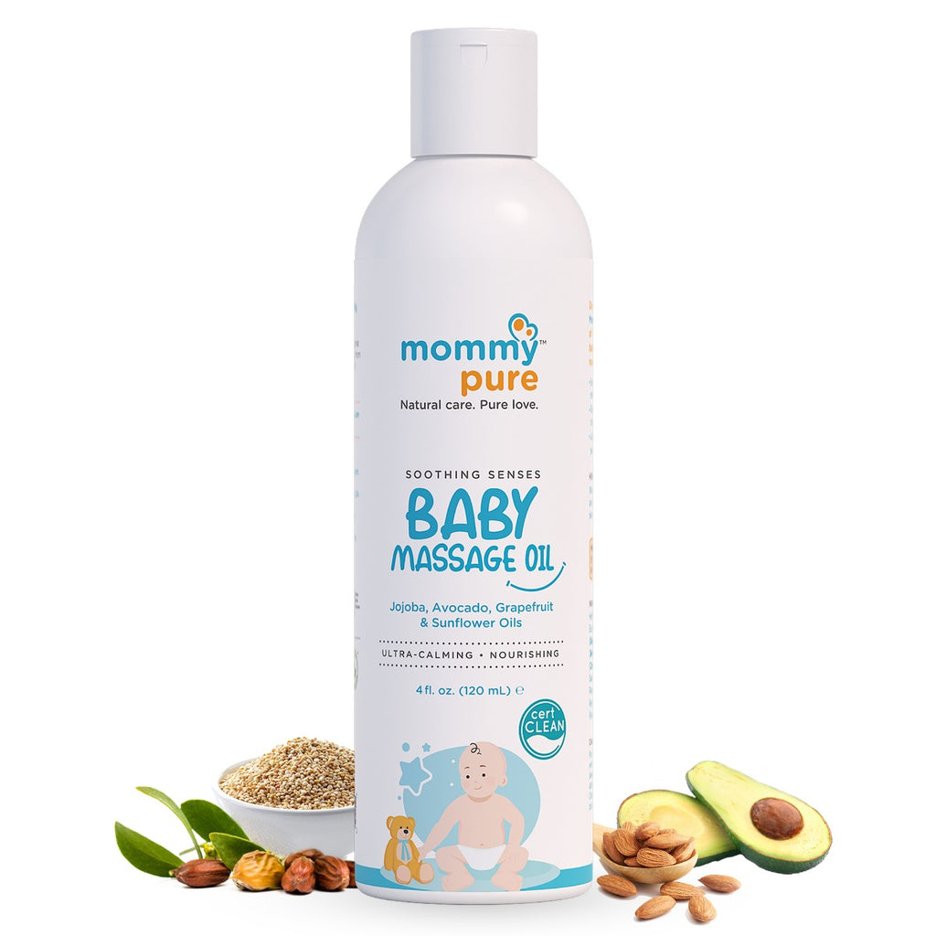 Baby Massage oil, natural Baby Massage Oil, Organic Baby massage oil, mommypure all natural Massage Oil 120 Ml