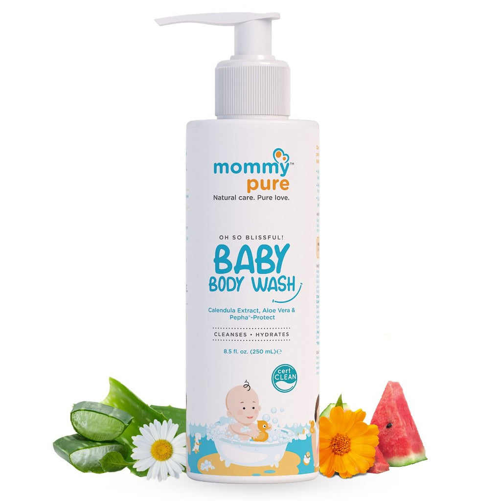Baby body Wash, Natural Baby Body Wash , organic baby body wash, mommypure Baby body wash 250 ml